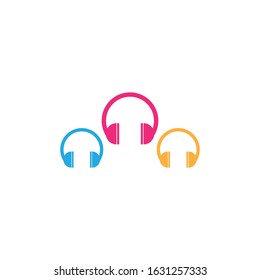 Music logo template vector icon design
