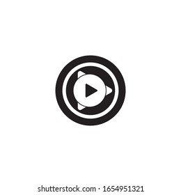 Music logo template vector icon design