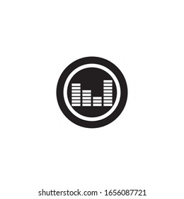 Music logo template vector icon design