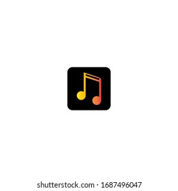 Music logo template vector icon design