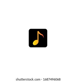 Music logo template vector icon design