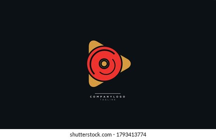 Diseño de icono vectorial de la plantilla de logotipo de música
