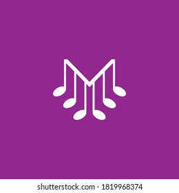 Music logo template vector icon design