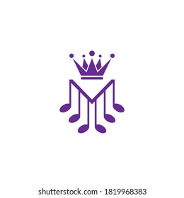 Music logo template vector icon design