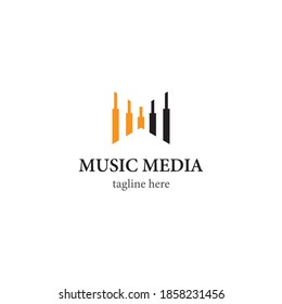 Logo-Vorlage für Musik, Vektorsymbol-Design
