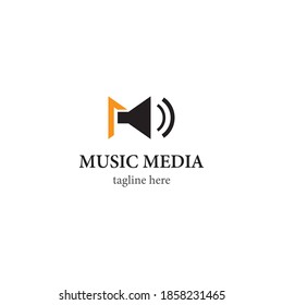 Music logo template vector icon design