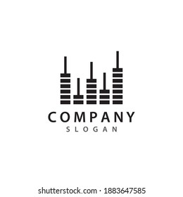 Music logo template vector icon design