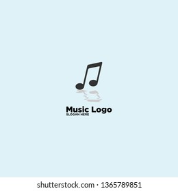 Music logo template, vector illustration icon element - Vector