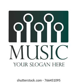 Music logo Template. Vector Illustration Eps