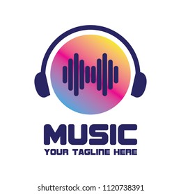 Music Logo Text Space Your Slogan Stock Vector (Royalty Free ...