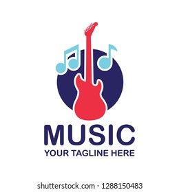 music logo with text space for your slogan / tagline. vector illustration