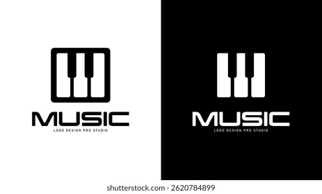 Music Logo typography with icon designed. Music Logo typography with icon designed. 