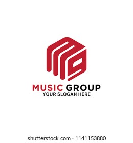 Music logo vector