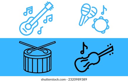 Music logo vector design illustration