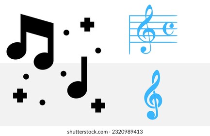 Music logo vector design illustration