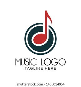 music logo vector design template