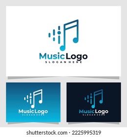 music logo vector design template