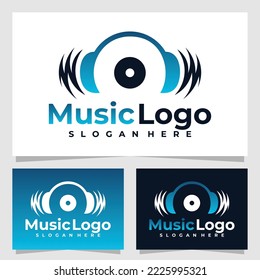 plantilla de diseño de vector de logotipo de música