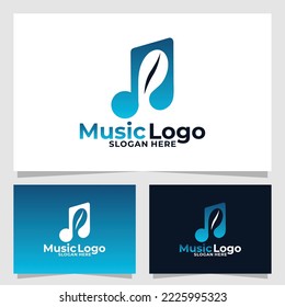 plantilla de diseño de vector de logotipo de música