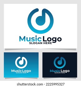 music logo vector design template