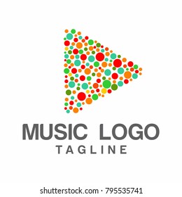 Music Logo Vector Icon Stock Vector Template
