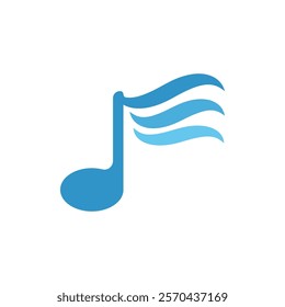 Music Logo Vector Icon Template Illustration