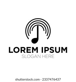 music logo vector illustration isolated on white background