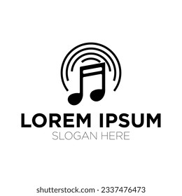 music logo vector illustration isolated on white background