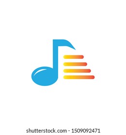 MUSIC LOGO VECTOR ILUSTRATION TEMPLATE