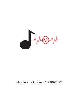 MUSIC LOGO VECTOR ILUSTRATION TEMPLATE
