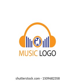 MUSIC LOGO VECTOR ILUSTRATION TEMPLATE