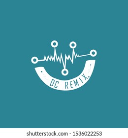 music logo vector image concept sound wave