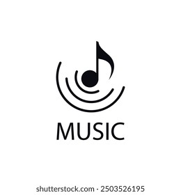 Music Logo Vector isolated on white background