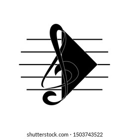 Music Logo Vector Simple Art Stock Vector (Royalty Free) 1503743522