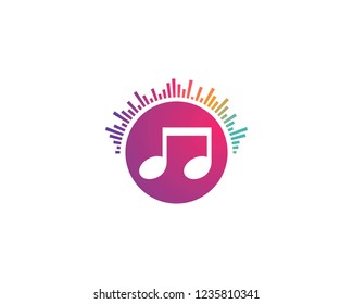 Music logo Vector template