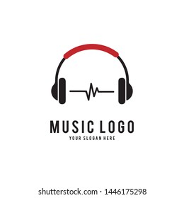 music logo vector template design