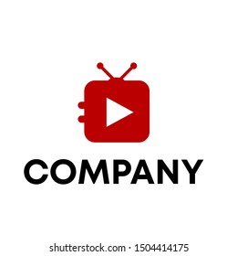 Music logo vector. video template logo for a recording sign