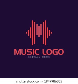 Music Logo Music Wave M Letter Stock Vector (Royalty Free) 1949986885 ...