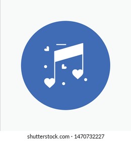 Music, Love, Heart, Wedding. Vector Icon Template background