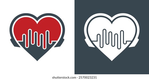 music love logo creative Logo icon logo abstract vector illustration