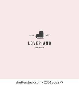 music love logo design retro hipster vintage