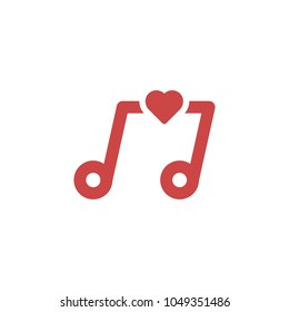Music lover. Vector logo template
