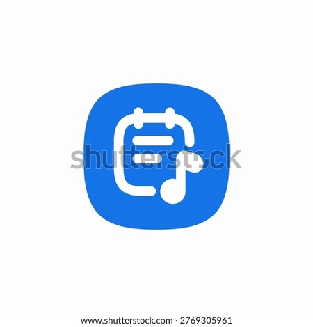 music lyrics icon sign vector