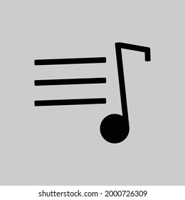 Music Lyrics Icon Vector Design