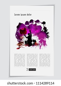 Music magazine, brochure layout easy to editable