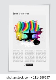 Music magazine, brochure layout easy to editable