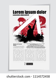 Music magazine, brochure layout easy to editable