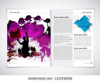 Music magazine, brochure layout easy to editable