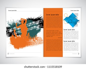 Music magazine, brochure layout easy to editable