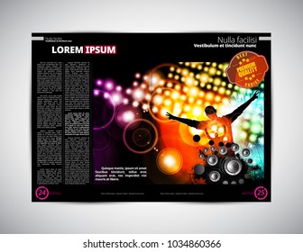 Music magazine layout